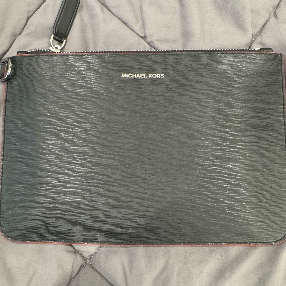 MK Black Large Wristlet - Picture 1 of 5